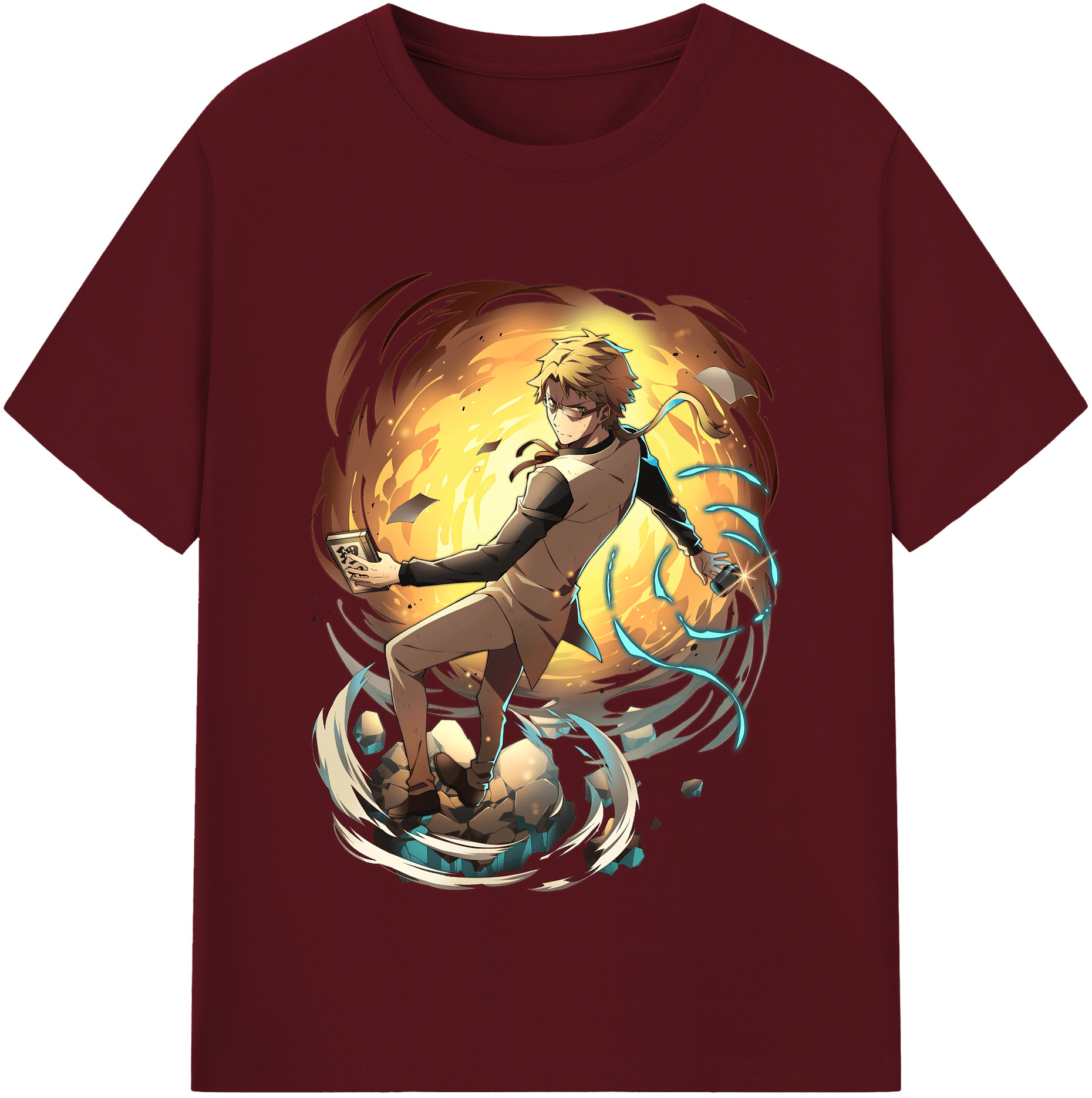 （画像用） 文豪ストレイドッグス Bungo Stray Dogs 綿100％半袖Tシャツ（フロントプリント）